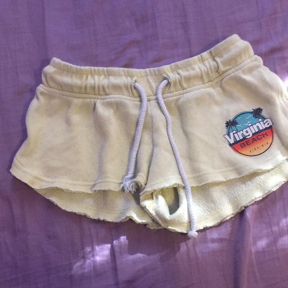 yellow Virginia Beach shorts